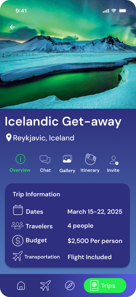 My Trips Screen
